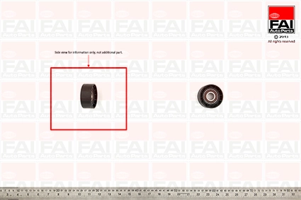 Deflection/Guide Pulley, V-ribbed belt